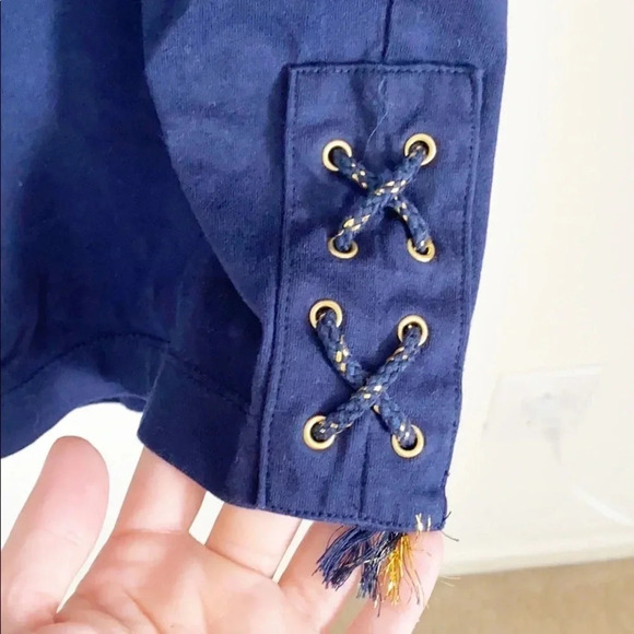 Liz & Me Plus Navy Navy Blue Stretchy Capris - Picture 3 of 5